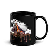 Chocolate Volcano Eruption Glossy Mug