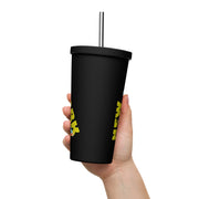 New York Insulated tumbler with a straw