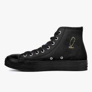 Venus Belt High-Top Canvas Shoes - Black