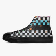 Space Electric Don High-Top Canvas Shoes - Black