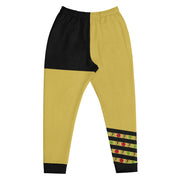 Gold Color Block Men's Joggers