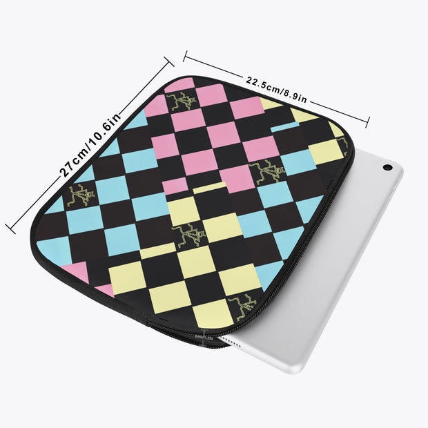 Pale Checkerboard iPad Sleeve